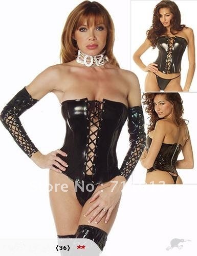 Free shipping ,on sale best price plus size sexy leather corset, leather wear, sexy corset ,M/L size