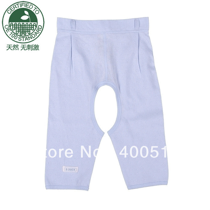 free shipping organic cotton baby trousers  autumn baby open-crotch pants 100% cotton 23008