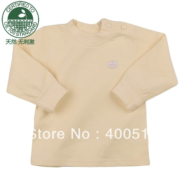 free shipping organic cotton baby underwear 100% cotton child sleepwear spring and autumn top 21005