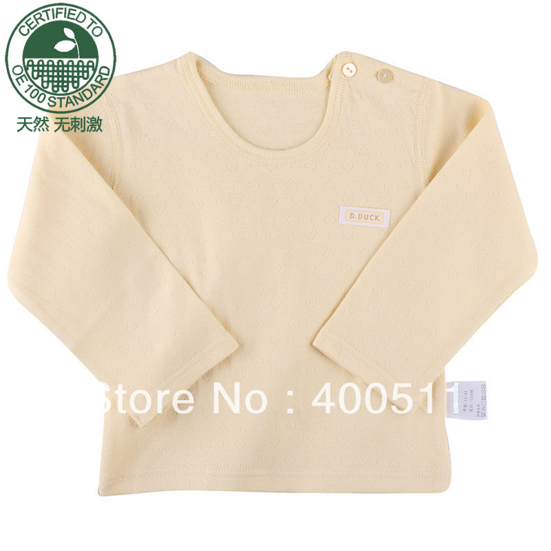 free shipping organic cotton baby underwear male child top  autumn 100% cotton lounge 23003