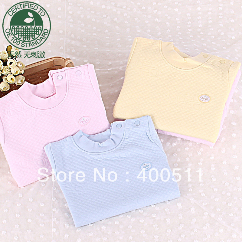 free shipping organic cotton child underwear male child thermal underwear thickening 100% cotton underwear sleepwear 22003