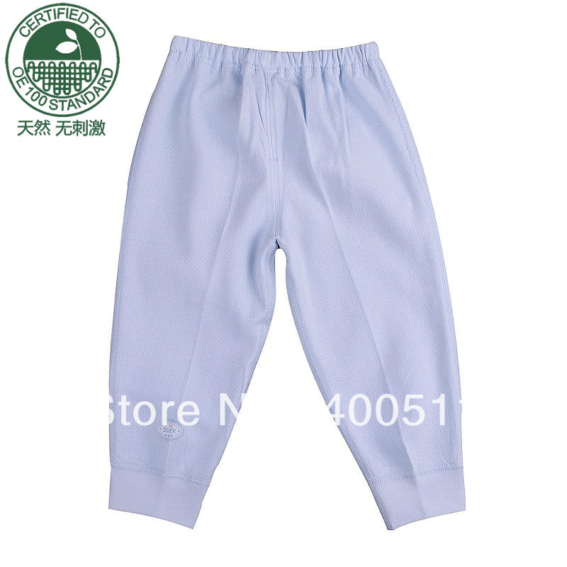 free shipping organic cotton child warm pants child underwear 100% cotton baby trousers openable-crotch pants