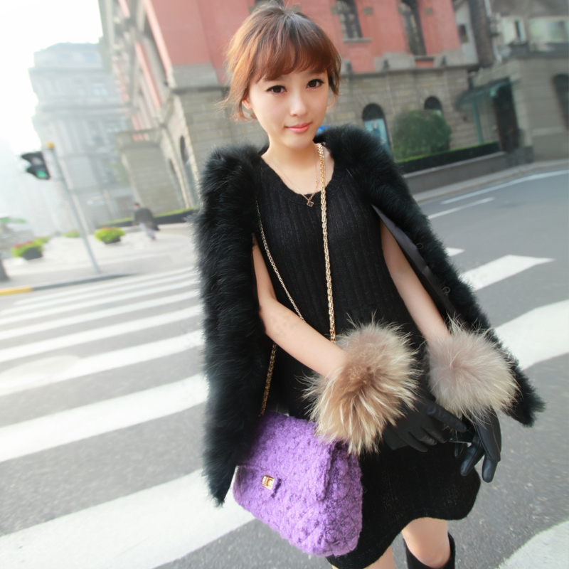 Free shipping Ostrich wool vest female hot-selling high quality fur female autumn and winter m2404