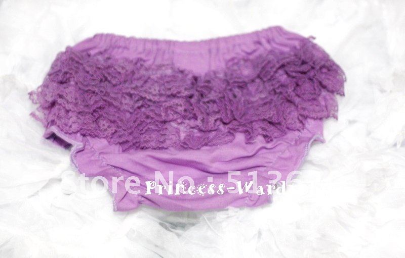 Free Shipping  Panties Bloomers - Dark Purple Lace MAB32