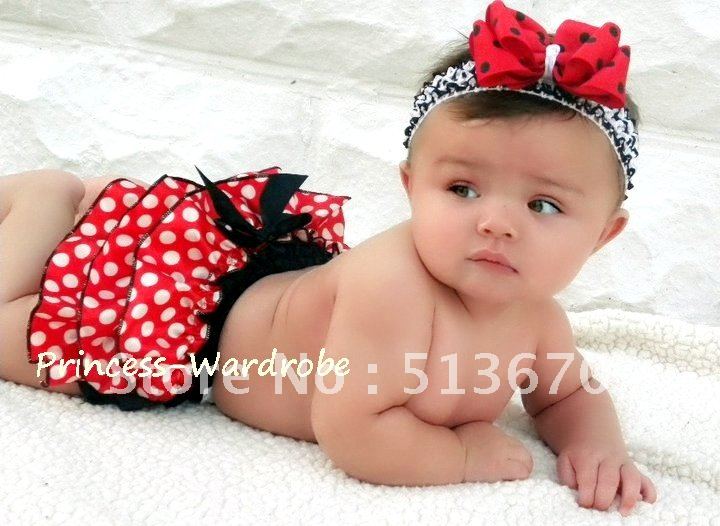 Free Shipping  Panties Bloomers - Minnie Red White Polka Dots MAB26