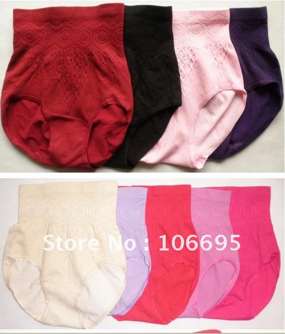 Free Shipping Panties Briefs Underwear women warmer Sharpers plus size 4pcs/lot