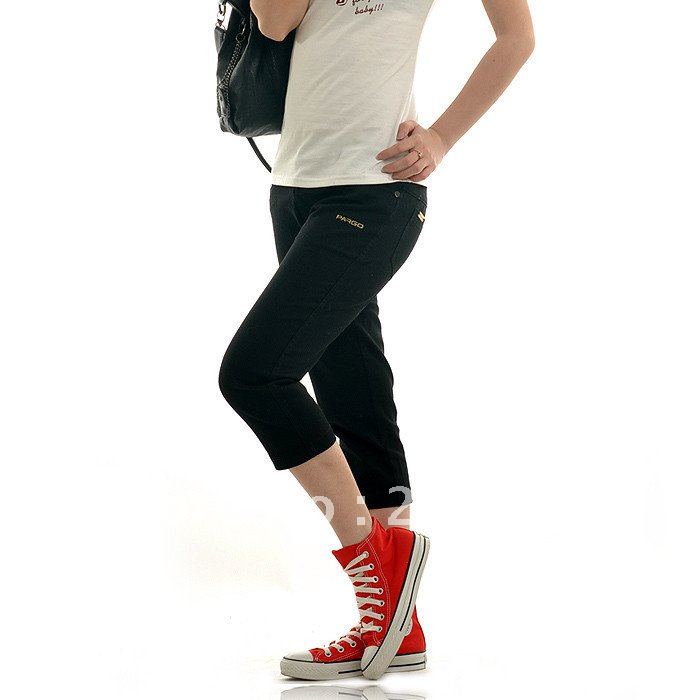 Free Shipping Pargo 1032 New 2013Spring And Summer  Hi-Hip Casual Pants Keep Skiny In Three Colour (Black)