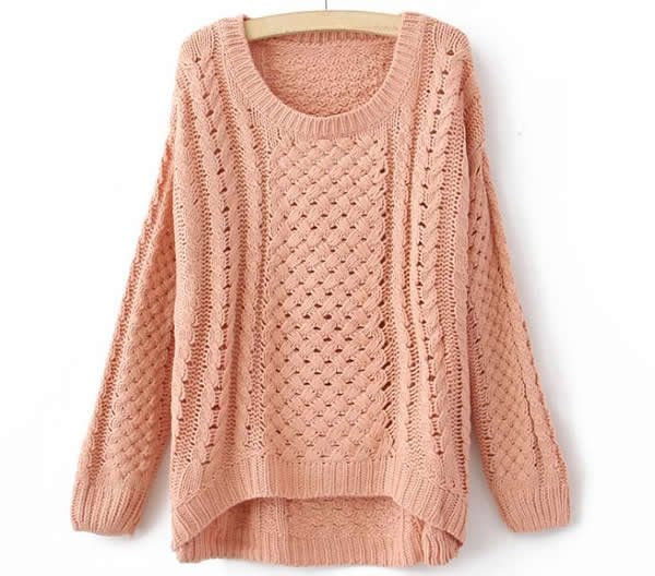 Free shipping pattern hollow out knitwear full sleeve women casual sweater pullovers new fashion 2013  four colors!!