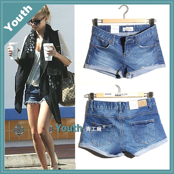 free shipping pencil trousers/lady pants/slim jeans/hot Pants/Denim Shorts 1116