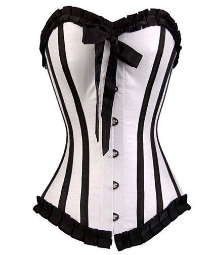 Free shipping!! Pink Corset With white Trim Sexy Lingerie wholesale retail 8169