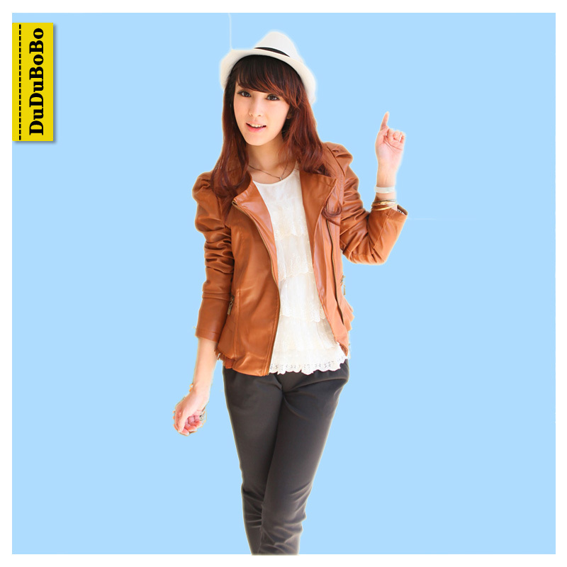 Free Shipping  plus size mm winter clothing hot-selling slim the trend leather clothing outerwear py450 13a