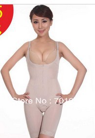 Free Shipping  plus size shapewear abdomen drawing stovepipe butt-lifting seamless puerperal shaper comfortable  V1908