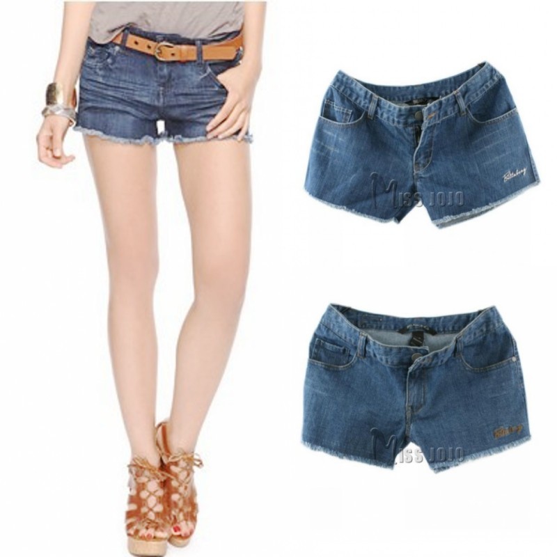 Free Shipping Plus size shorts mm women's fashion sanded denim shorts female summer