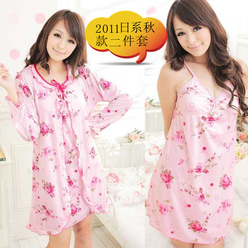 free shipping post jewellery Women's temptation spaghetti strap nightgown sexy sleepwear twinset at home service skirt