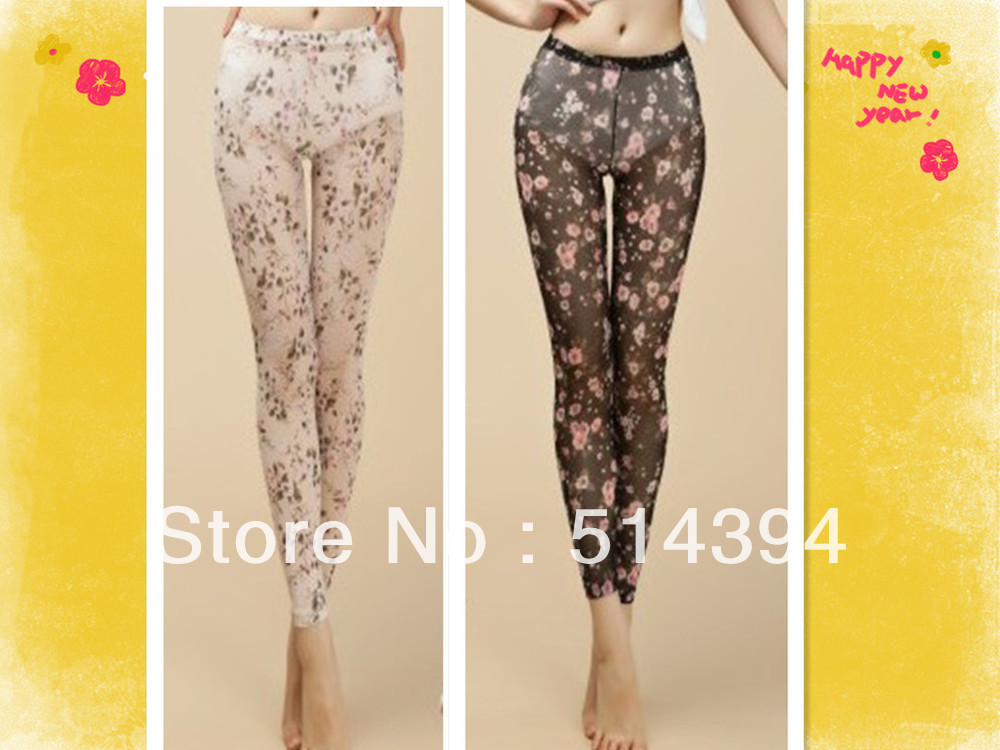 Free shipping!Price for 2  women's tight legging/ flower stocking/ sexy pants