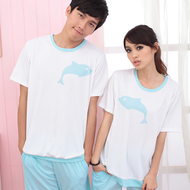 Free Shipping Princess lovers sleepwear summer short-sleeve cotton set lounge