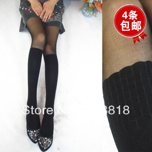 Free shipping princess patchwork stockings knee-high sexy pantyhose socks female