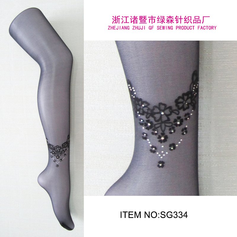 Free Shipping Promotion women summer Silk stockings 5 pcs/lot sexy Anklets tatoo Bottoming socks high quality lady Pantyhose 334