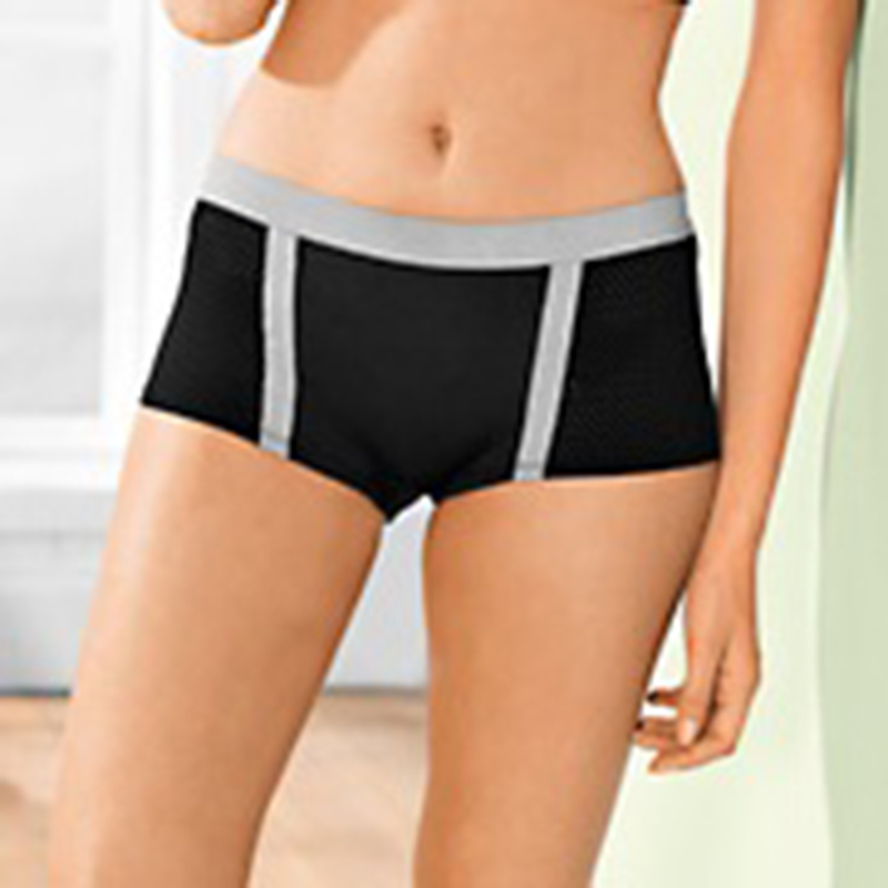 free shipping Quick-drying breathable comfortable coolmax sports panties trunk plus size panties female