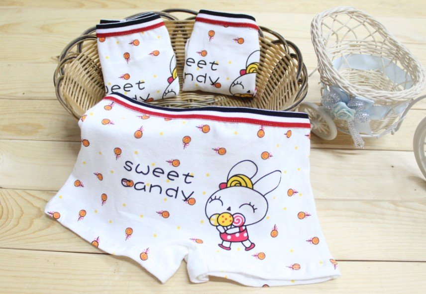 Free shipping Rabbit children girl underwears,cartoon Underewears,Kids Underwear,girl underwear,100% cotton baby underwear