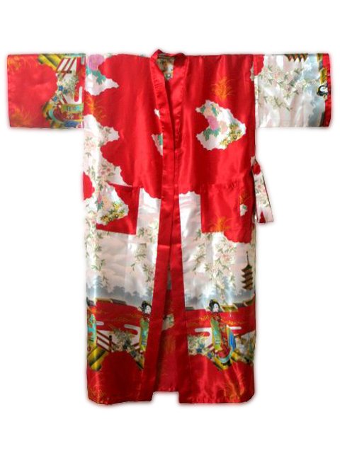 Free Shipping Red Chinese Women's Silk Polyester Robe Kimono Bath Gown S M L XL XXL XXXL  S0016