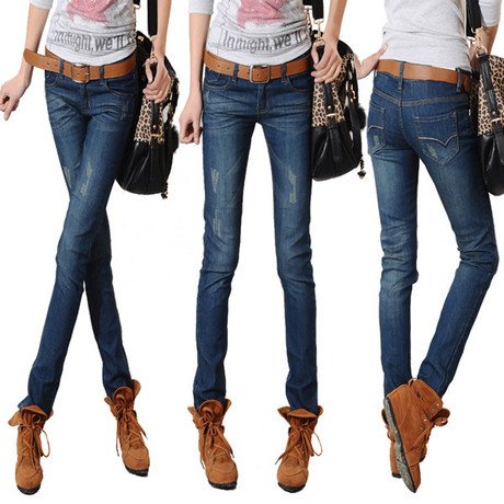 FREE SHIPPING! Retail and Wholesale! 2013 autumn and winter Casual wearing denim skinny pants jeans