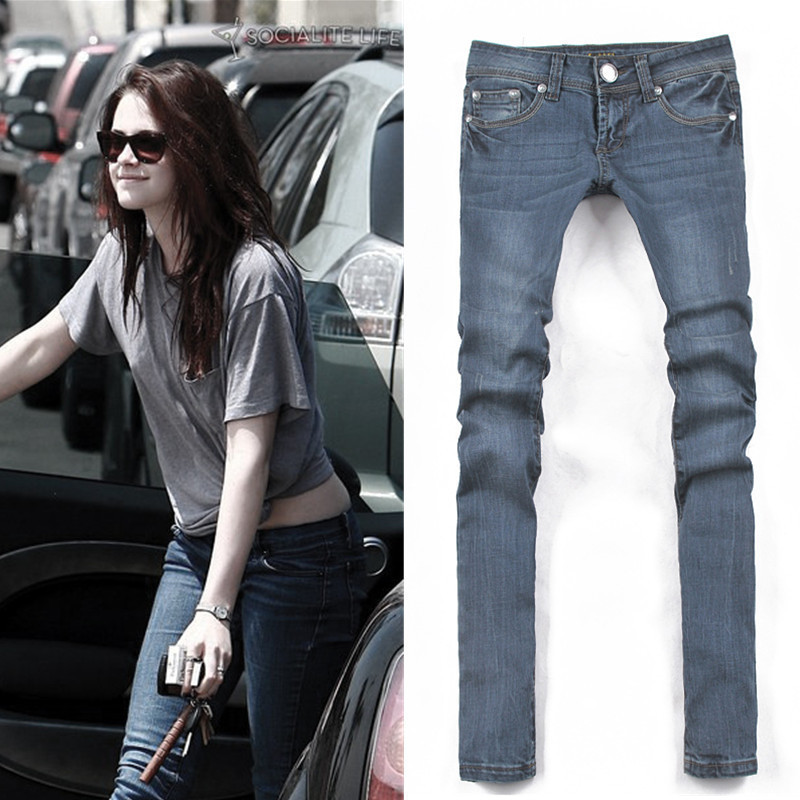 FREE SHIPPING! Retail and Wholesale! Classic fashion slim skinny pants female jeans