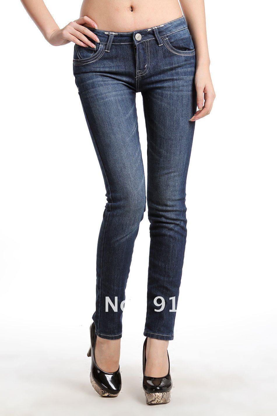 Free Shipping, Retail & Wholesale 2012 Brand Women Cotton Denim Jeans Pants, Leisure Trousers