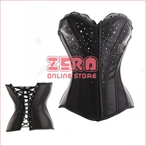 Free shipping! Retail & Wholesale Rhinestones Diamanted Corset Sexy Lingerie #2218