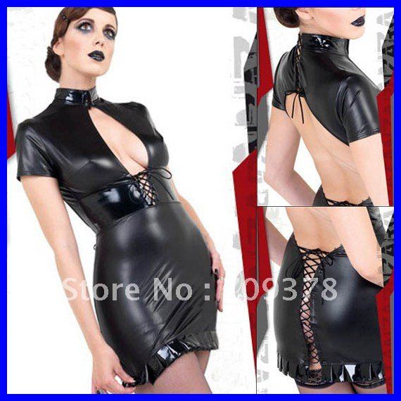 Free shipping Robe Courte Natacha Mini Dress Faux leather Dress new fashion 2012 Sexy Clubwear Wholesale 10pcs/lot Party 9121