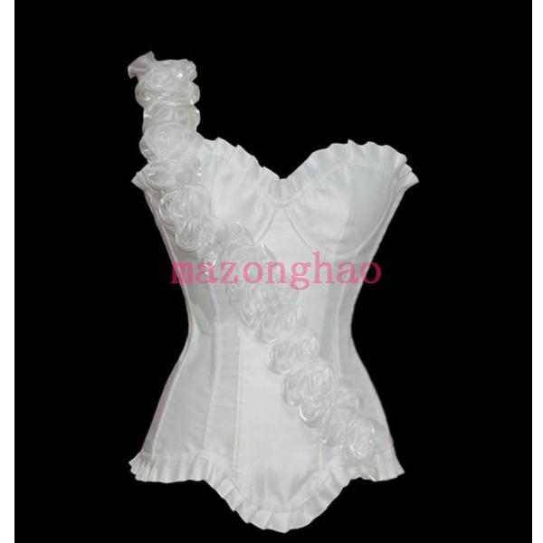 Free Shipping Rose shoulder strap corset chinese style royal shapewear waist vest tight underwear bra