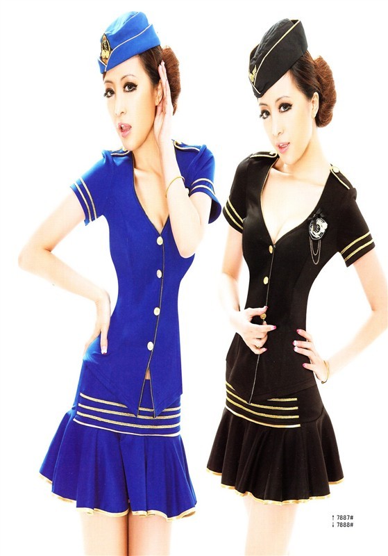 free shipping Sauna technicalness service sexy stewardess service ktv work clothes