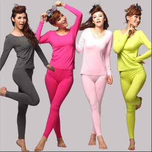 Free shipping seamless 2012 MAOREN thin set thermal underwear female set mdsd127 mdsdu2003