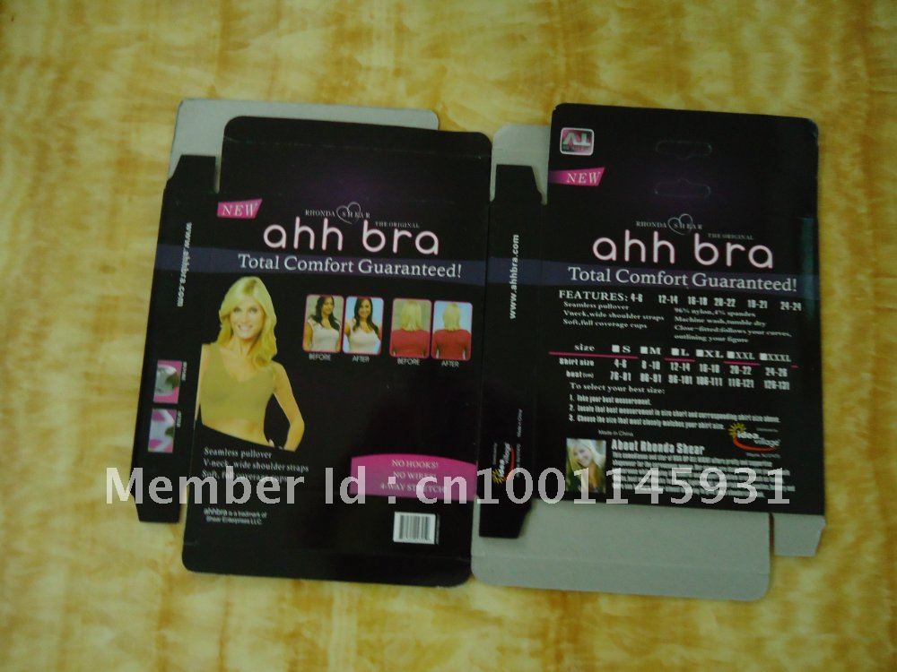 free shipping seamless geniue Ahh bra no pads as seen on TV 9pcs/lot