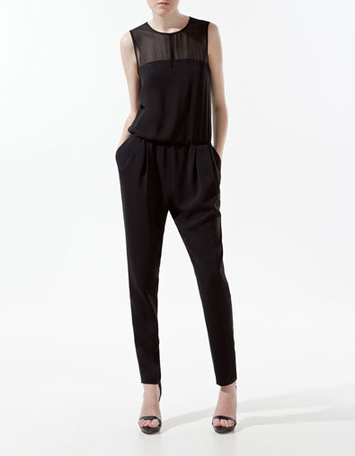 Free shipping See-through haroun pants jumpsuits NOT-U3051