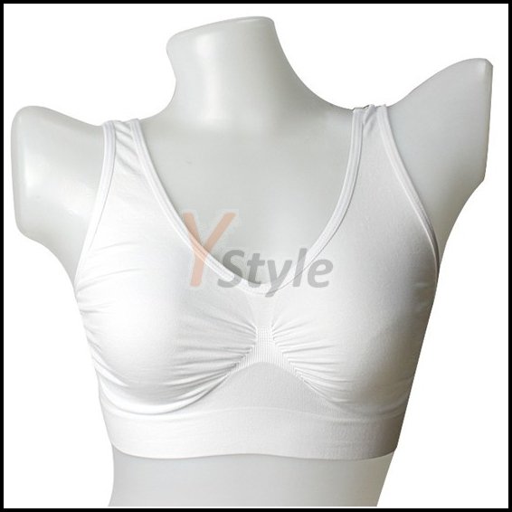 Free Shipping Sexy AHH Bra As seen on TV Seamless Leisure Genie Bra, White Color in 3pcs Box + Colorful Package Box