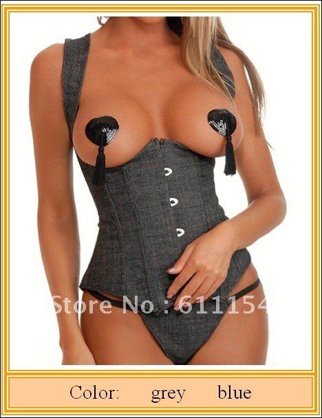 Free shipping  sexy corset  Cincher Underbust Corset  Sexy Lingerie + G-String !wholesale