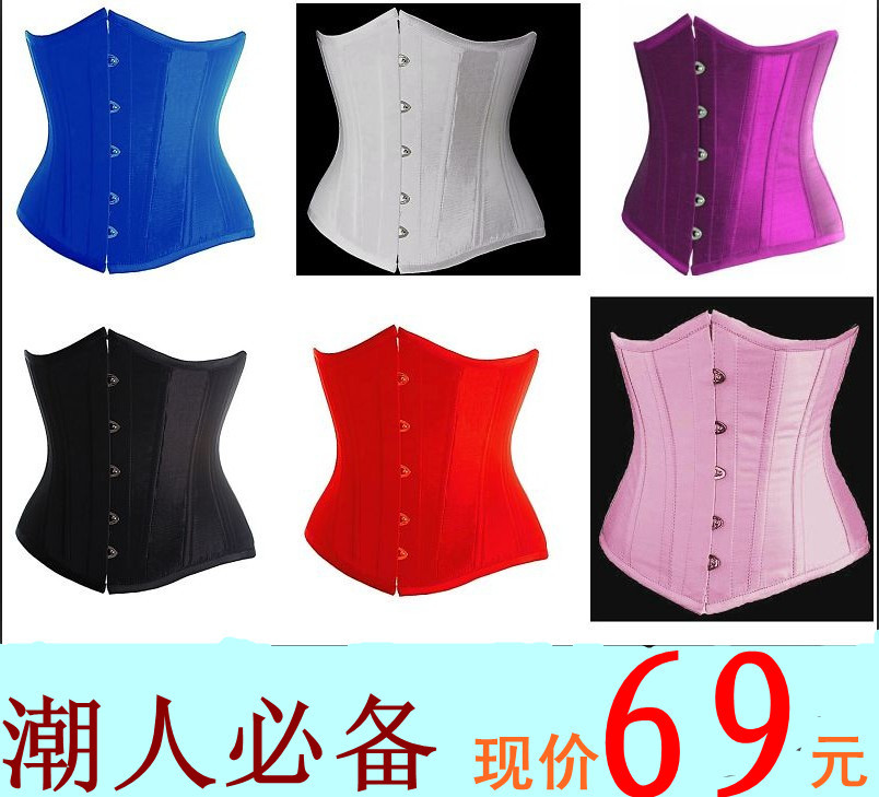 Free Shipping Sexy corset waist abdomen drawing belt royal cummerbund ultra-thin 100% cotton body shaping belt clip shaper bra