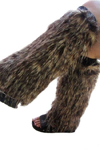 free shipping sexy costume cheap boot cover fur Faux Feather boot furry Leg warmer hosiery Brown Long Fluffy Leg Warmers LC70109