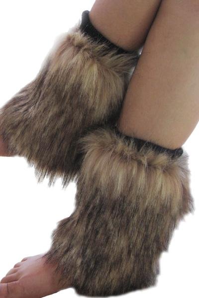 free shipping sexy costume cheap boot cover fur Faux Feather boot furry Leg warmer hosiery Lions Print Furry Leg warmers LC70113