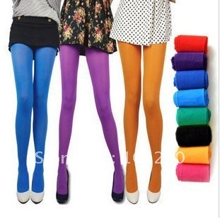 FREE SHIPPING Sexy fashion multicolour candy socks pantyhose meat stockings velvet legging socks