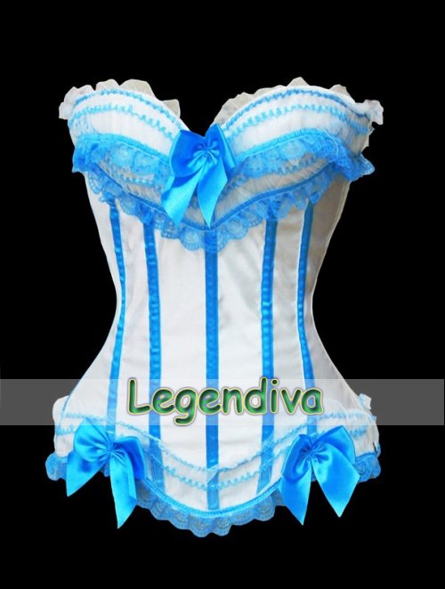 Free Shipping!Sexy Fashion Waist Cincher Corset Top Basque Bow Chic Underwear Bustier lingerie wholesales S M L XL 2XL