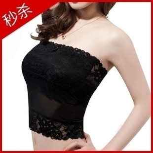 Free shipping Sexy lace around the chest underwear belt pad /plus size basic spaghetti strap for female