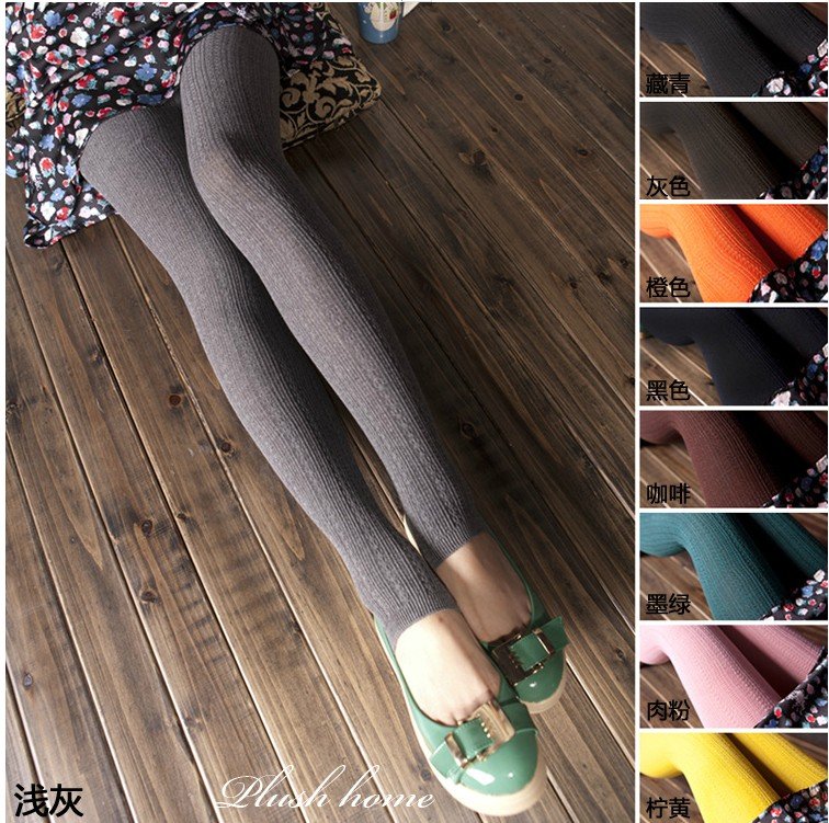 Free shipping Sexy Ladies Cotton leggings Trample feet  Bright silk stockings Tights Warm pantyhose Overflow 9 Colors