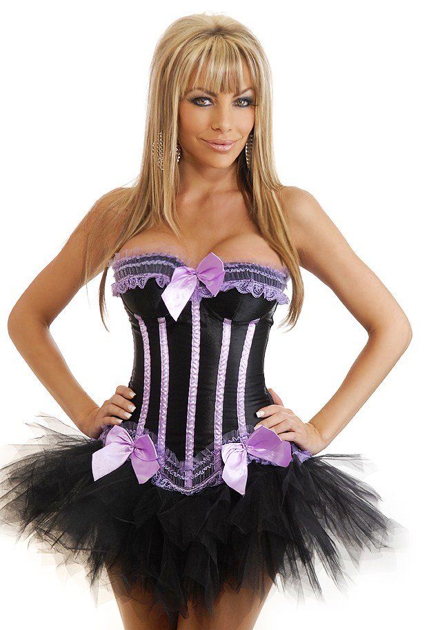 Free shipping!! Sexy Lingerie Wholesale  Corset Dress one-piece shaper Bustier+TBACK/Tutu