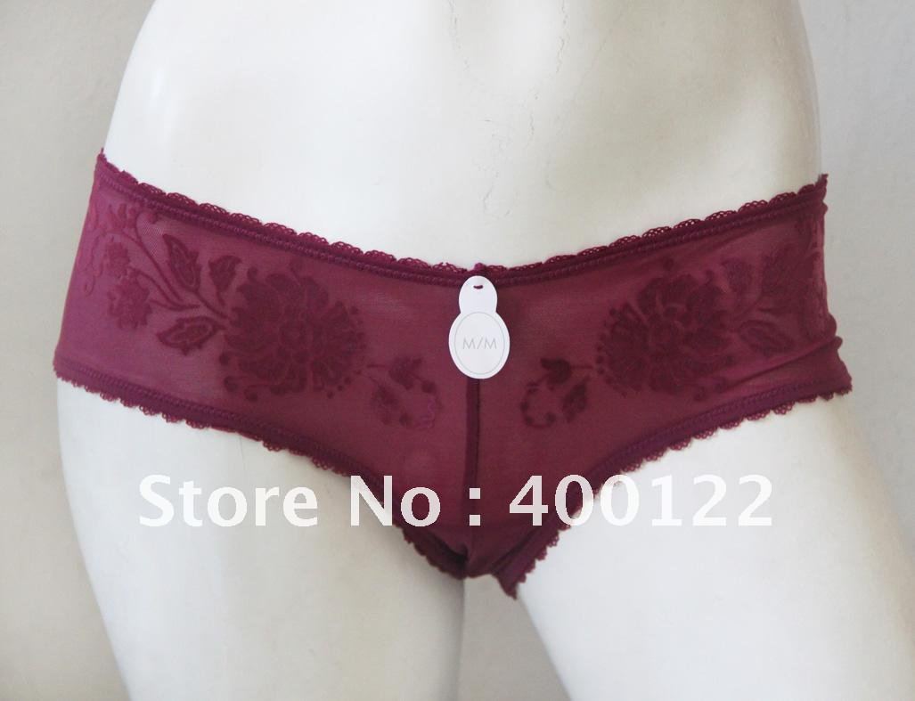 Free shipping sexy lingerie women's underwear brisfs lace panties with 90% nylon,10% spandex