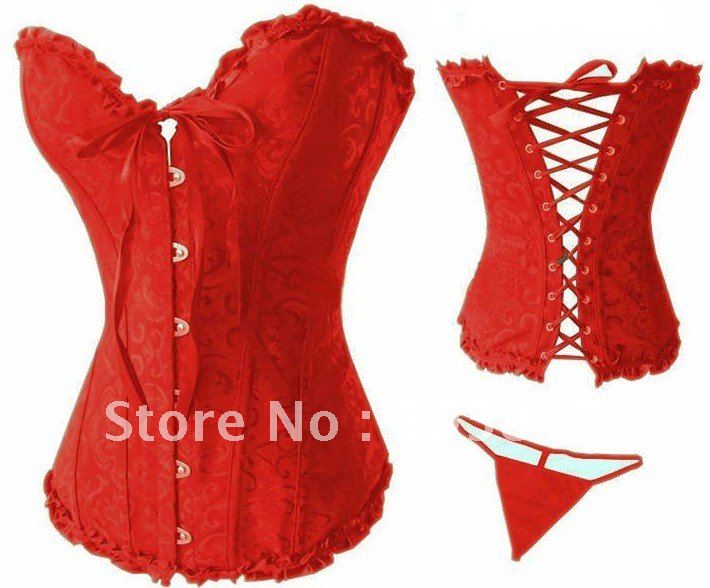 free shipping Sexy strapless corset  sexy brocade bustier shaper K5197