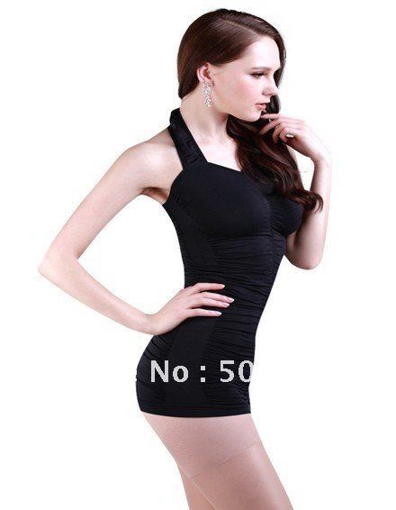 Free Shipping Sexy Women Shapewear Lady Fashion Halter Tank Spaghetti Strap Slimming Seamless Shape Underwear