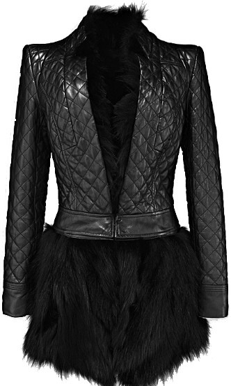 Free shipping  sheepskin fox fur shoulder pads patchwork punk queen slim top outerwear fur