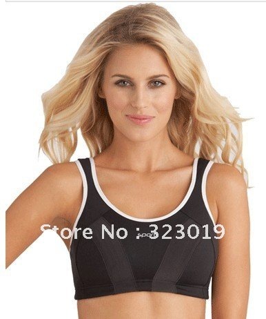 FREE SHIPPING,Shockproof quick-drying,High-intensity sports bra,No rims Big yards large cup Vest underwear